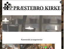 Tablet Screenshot of praestebrokirke.dk
